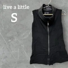 値下げ歓迎✨ live a little【S】ノースリーブジャケットベスト