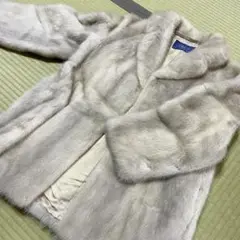 ブルーフォックス ファーコート 毛皮 M 9号 リアルファー FARION