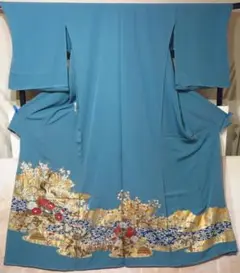 色留袖【4534】金箔 新品 未仕立 正絹 京友禅
