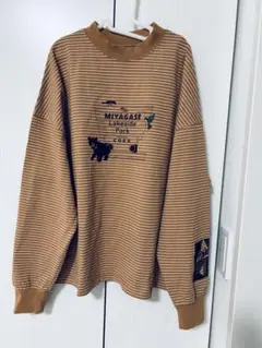 ミヤガセ湖畔公園ストライプTシャツ