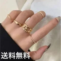 【ラスト1点】ゴールド リング セット 5点セット