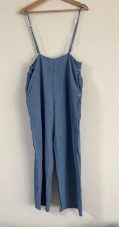 ライトブルー デニムサロペット M