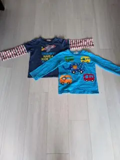 車と飛行機のTシャツセット 100cm