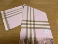 BURBERRY バーバリー マフラー カシミア100% ピンク系