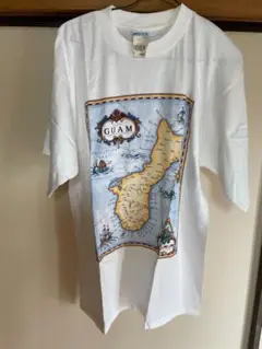 GUAM 地図 Tシャツ ホワイト