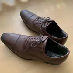 【ほぼ未使用品】本革ビジネスシューズ　texcyluxe 濃茶