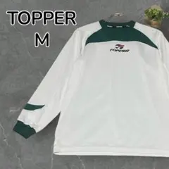 【人気】TOPPER トッパー 長袖Tシャツ スポーツ ホワイト サッカー M