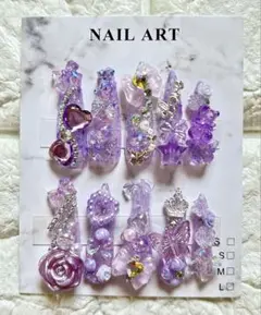 コギャルネイルチップ　ゴテゴテネイル　姫ギャル