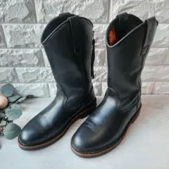 【美品】CEDAR CREST★25cm レザーエンジニアブーツ 黒