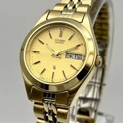 【稼動/新品電池】CITIZEN デイデイト ゴールド クォーツ 腕時計