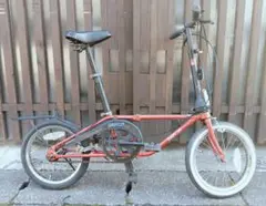 オールドダホン　ダホンⅢ　DAHON 折りたたみ自転車 レッド【半分ジャンク】 オールドダホン ダホンⅢ DAHON 折りたたみ自転車 レッド【半分