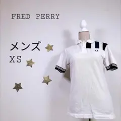 ✨美品✨フレッドペリー 半袖 ポロシャツ XS メンズ ホワイト 刺繍入り