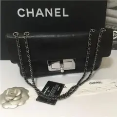 激レア★美品♡シャネル 2.55 チェーンショルダーバッグ ブラック正規品