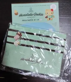 新品　未開封　ホノルルクッキーカンパニー　ハローキティ　ポーチ　BOOK