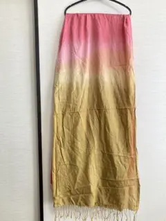インド製 コットンシルクストール グラデーション