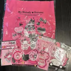 【新品未開封】サンリオくじ マイメロ クロミ 50th トート他5点セット