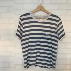 Tシャツ マーガレットハウエル 半袖 ネイビー ボーダー