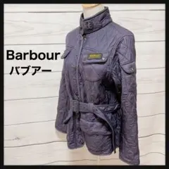 【大人気】バブアー Barbour★L〜XL キルティングジャケット パープル