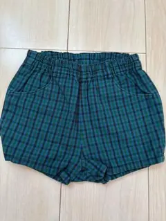 Familiar チェック柄ショートパンツ 80cm