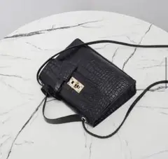 ショルダーバッグ レザー ブラック バッグ 斜め掛け 小物入れ カバン 財布