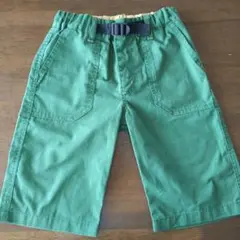 【緑色 ハーフパンツ】 130サイズ