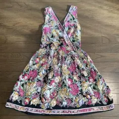 Atomosphere 花柄 ノースリーブ ひざ丈ワンピース UK 8