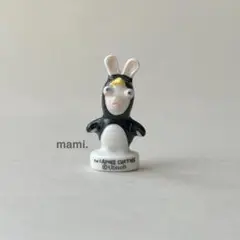 フェーヴ　ラビッツ　ペンギン　フランス　フェーブ　ミニチュア陶器　f-3850