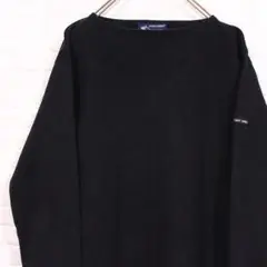 SAINT JAMES ボートネック バスクシャツ ロンT セントジェームス 黒