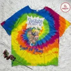 ⭐️USA古着⭐️nickolodeon ニコロデオン アメコミ タイダイTEE