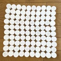 ペットボトルキャップ(白無地)100個セット