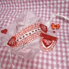 ♡ ぬい服 ♡ ヘッドドレス・よだれかけ ♡ ハンドメイド ♡