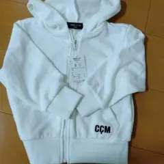 COMME CA ISM ホワイト パーカー 100cm