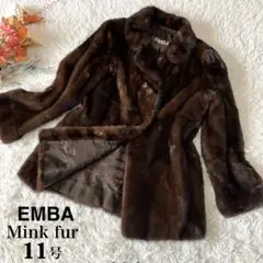 ✨極美品✨EMBA 最高級リアルファーミンクコート ブラウン Lサイズ