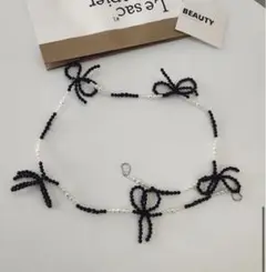【超人気】RIBBON BEADS STRAP✨ 匿名配送♪ 送料無料♪