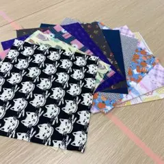 A10★約25cm×約25cm/10枚/パッチワーク/国産プリント生地