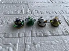 ガラスのウミウシ4匹セットB