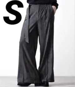 CLEL ダブルテックフェードベルテッドパンツ　チャコールグレー　Sサイズ