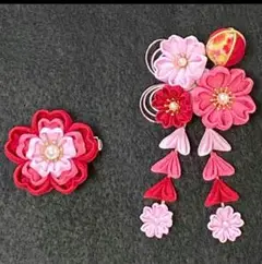七五三 髪飾り ちりめん細工②