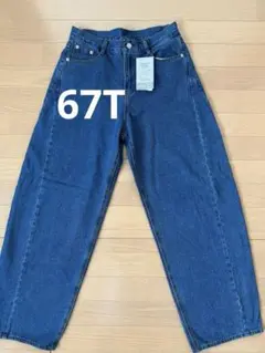 しまむら高身長向け　トール　デニムコクーンパンツhidekaコラボ　67T