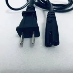電源ケーブル 2ピン ブラック