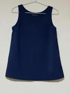 ノースリーブ　ネイビー　無地　夏服　Sサイズ