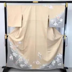 訪問着 優しい色彩の花模様 暈し 金彩 KK-2065