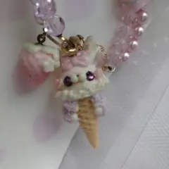【未使用】アイスバニー　バッグチャーム