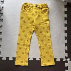 ズボン　パンツ　イエロー 星柄 ズボン　ムージョンジョン　100cm