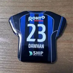 ガンバ大阪 ダワン選手 ユニ型缶バッジ