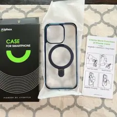 iPhone15 Pro用MagSafe対応チタン製スタンド一体型ケース