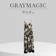 GRAYMAGIC フラワープリント キャミワンピ フレア リゾート 旅行 総柄