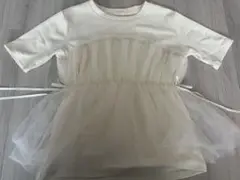 しまむら　辻希美　トップス　白　チュール