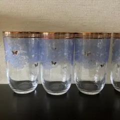 レトロ　タンブラー　グラス　5個セット　ハナエ　モリ
