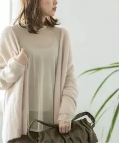 Noble ノーブル ラクーンニットカーディガン